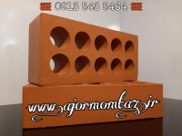 کارخانه اجر 5/5 سفال تیغه ای لفتون زرد و قرمز